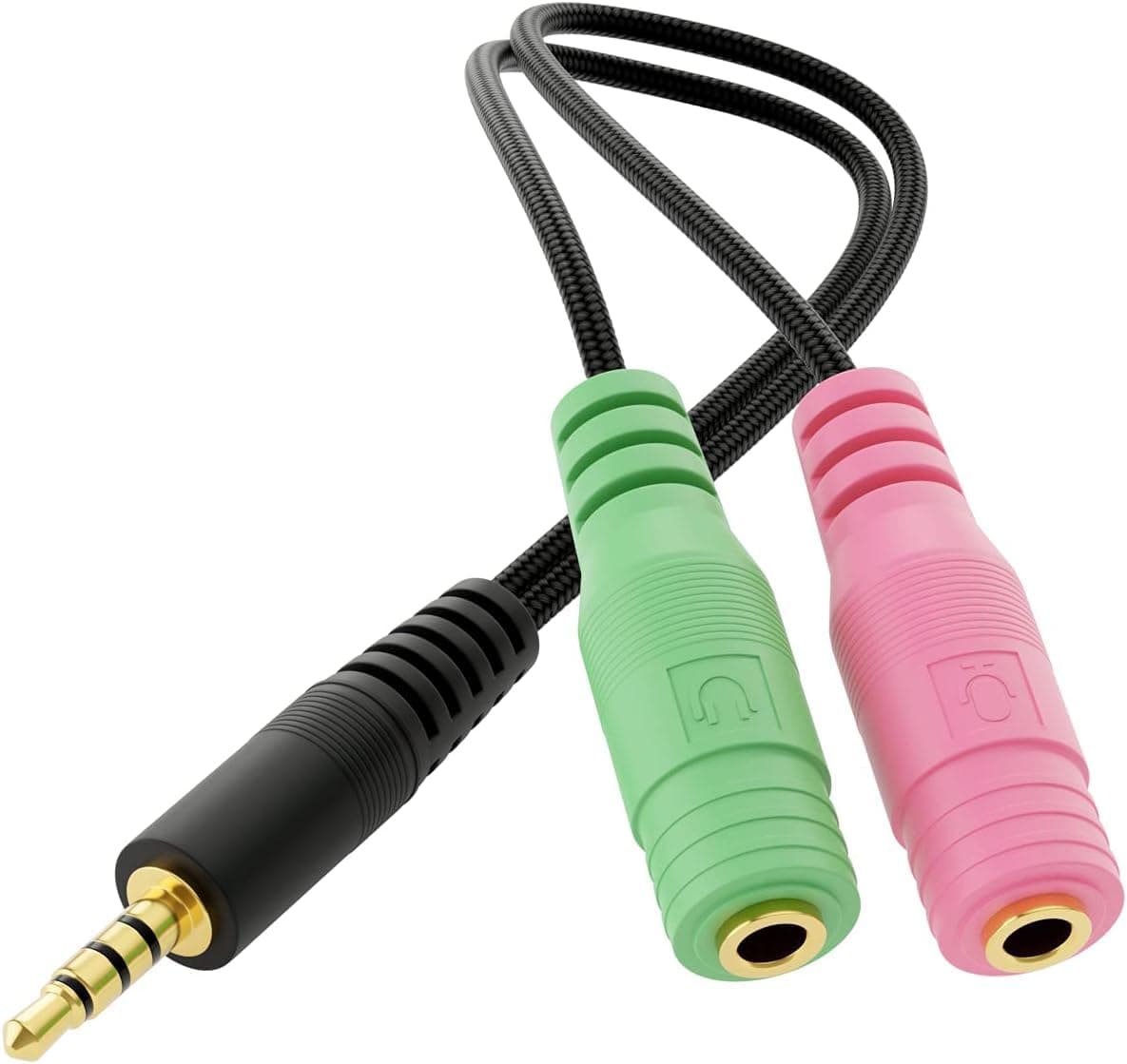 Câble répartiteur jack 3,5 mm TRRS vers casque et micro ZISONIX