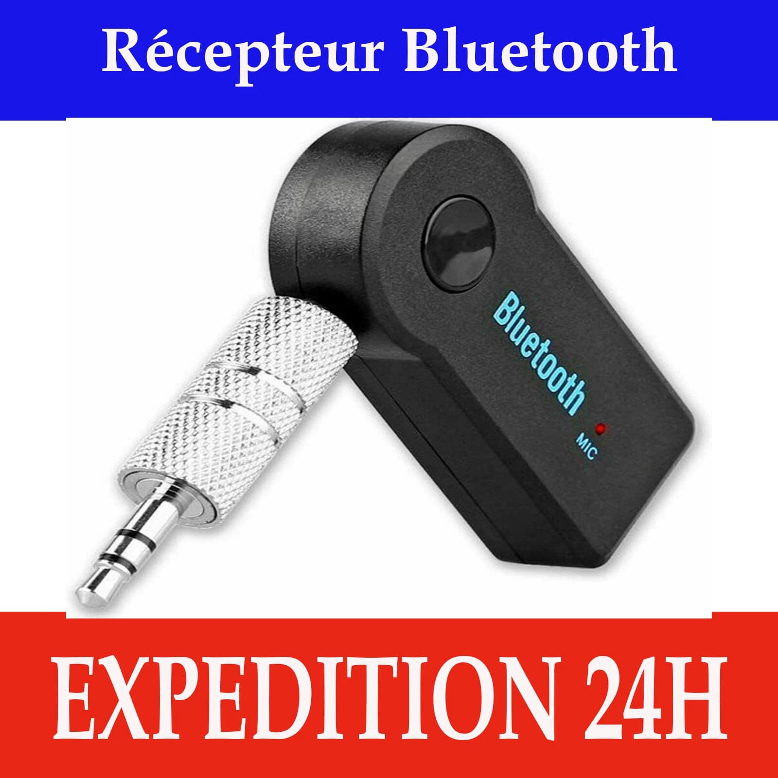 Récepteur audio Bluetooth 3.0 avec sortie jack 3,5 mm