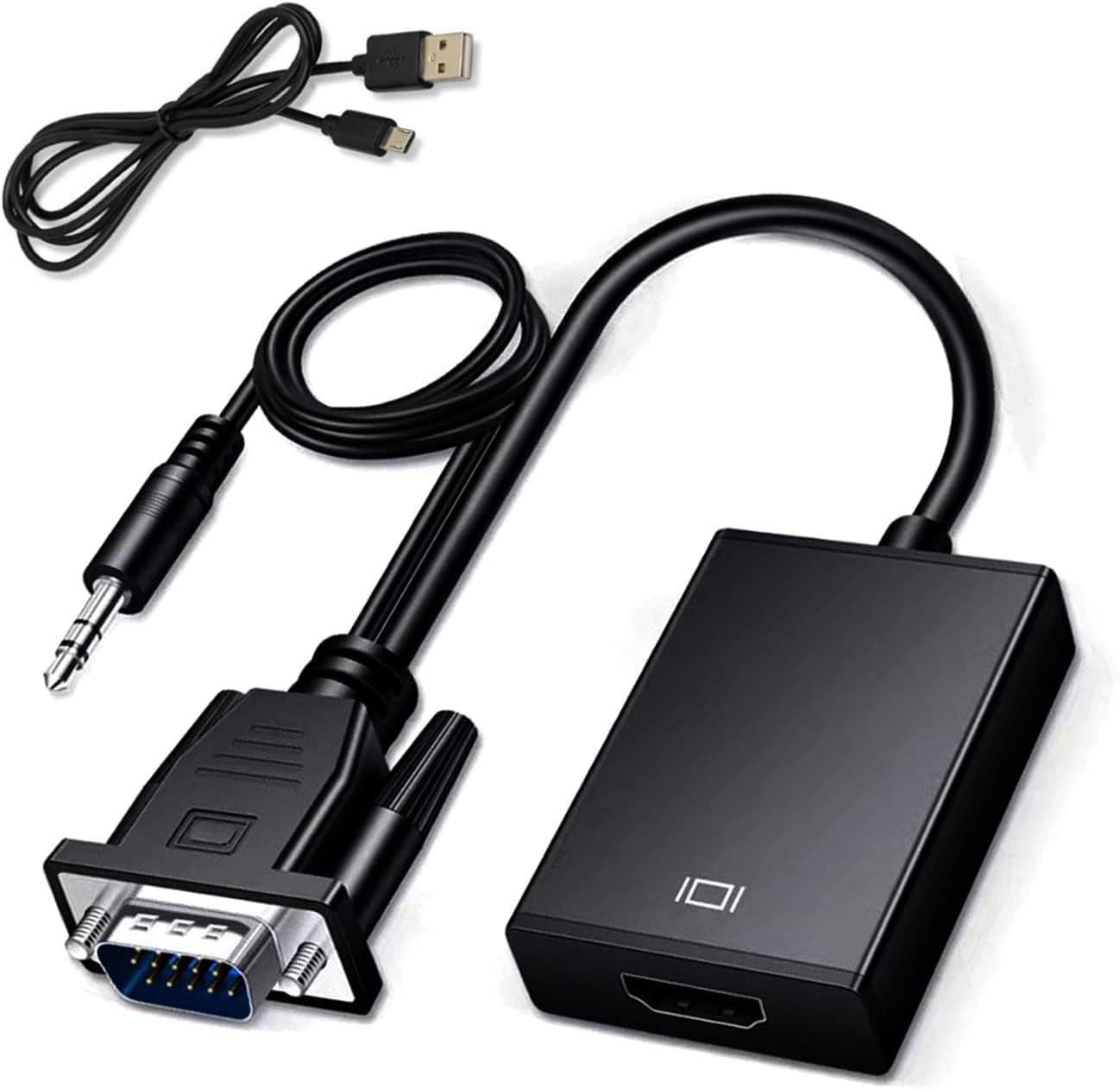 ZISONIX VGA to HDMI Adapter with Audio