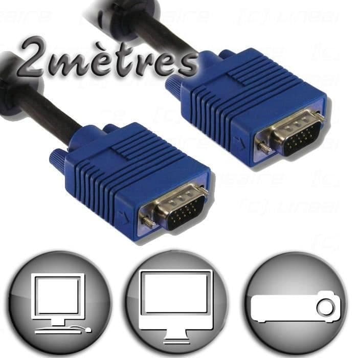 Câble VGA mâle / mâle 1,8 m ZISONIX