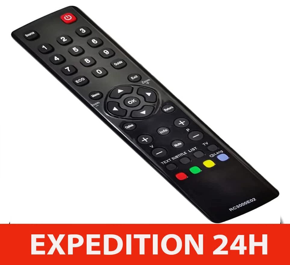 Télécommande compatible TCL et Thomson RC3000E02