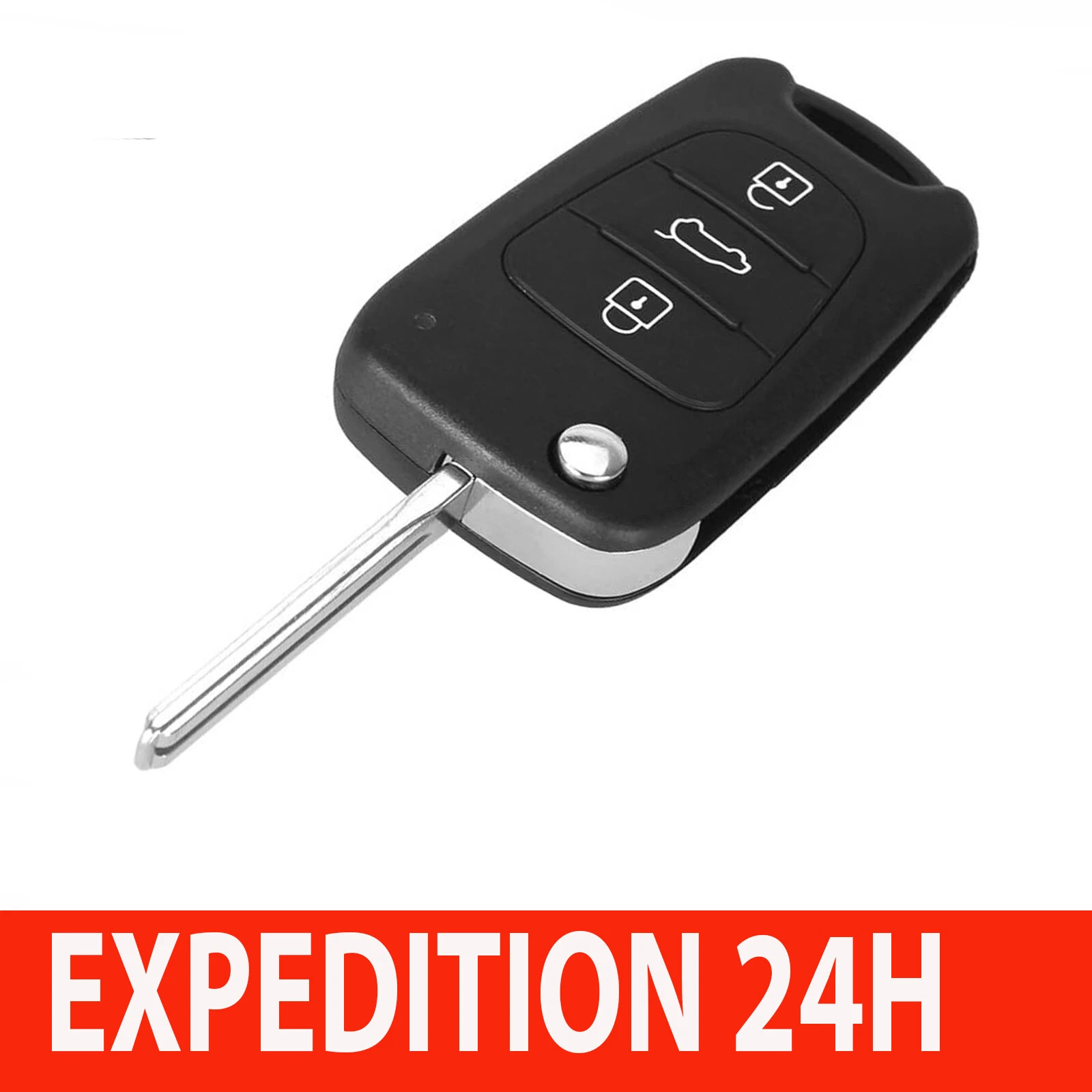 Coque de clé télécommande 3 boutons pour KIA et Hyundai