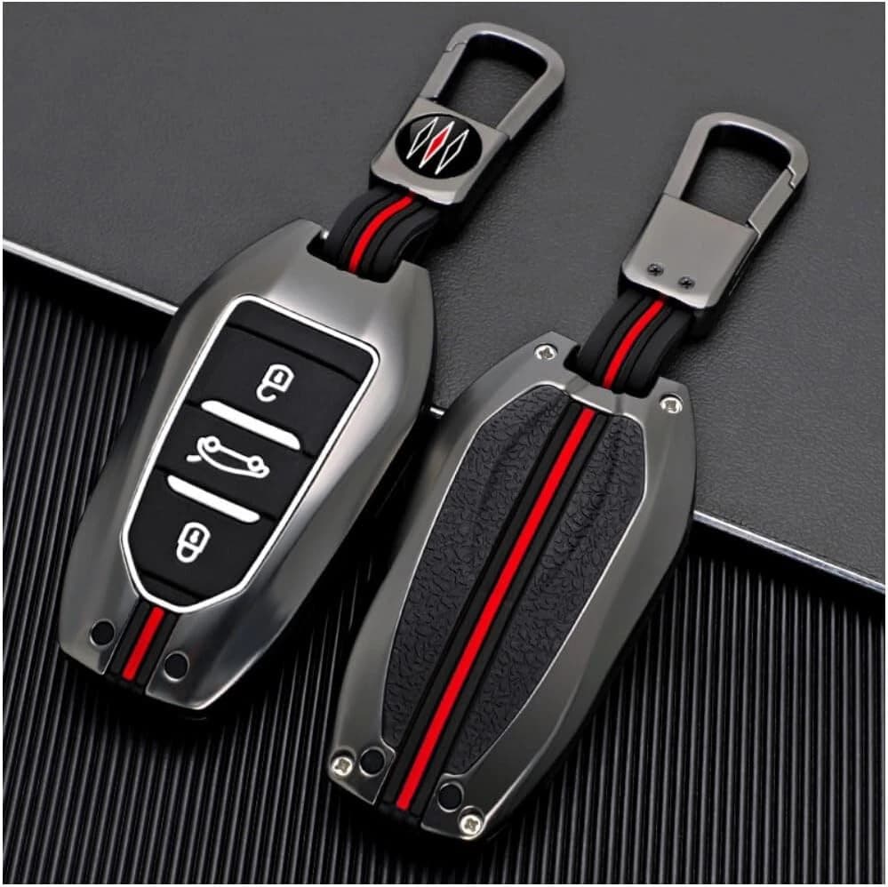 ZISONIX Coque de clé Peugeot et Citroën en alliage de zinc