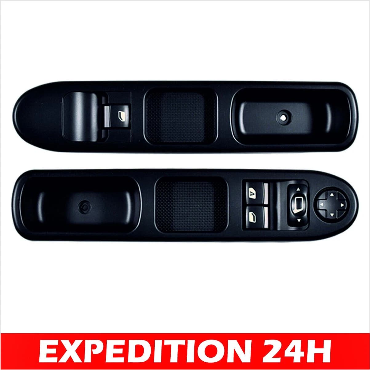Interrupteur de lève-vitre avant Peugeot 207 et Citroën C3 Picasso