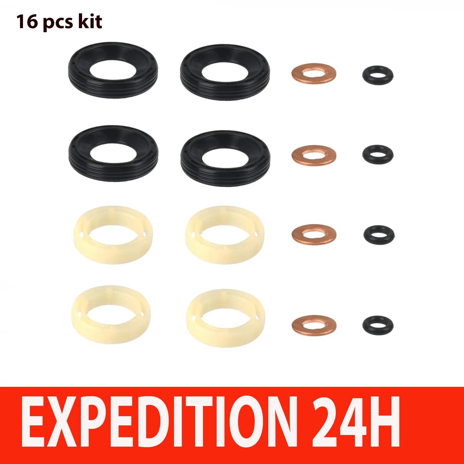 Kit de joints pour 4 injecteurs 1.6 HDi ZISONIX