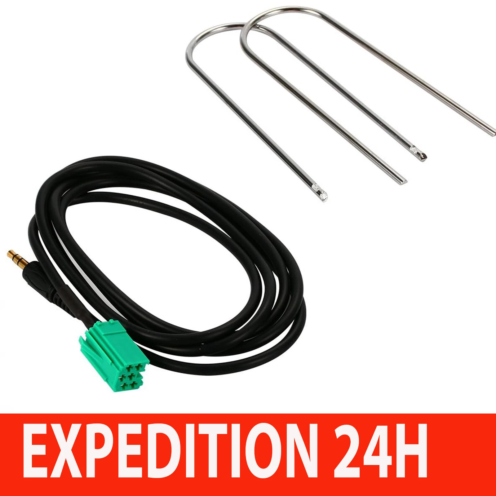 Câble auxiliaire MP3 pour autoradio Renault ZISONIX