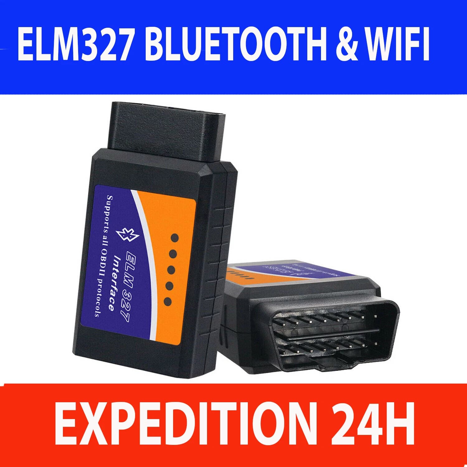 Interface de diagnostic auto OBD2 ELM327