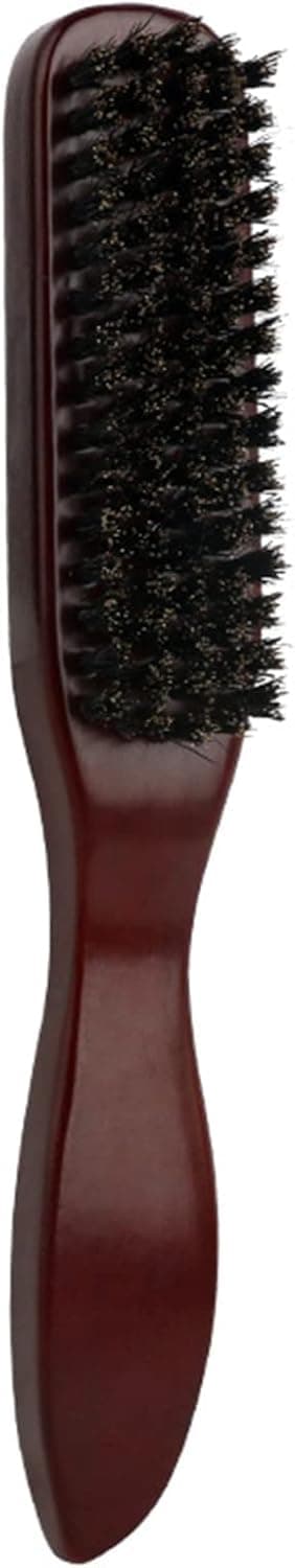 Brosse à chignon en poils de sanglier pour cheveux et barbe
