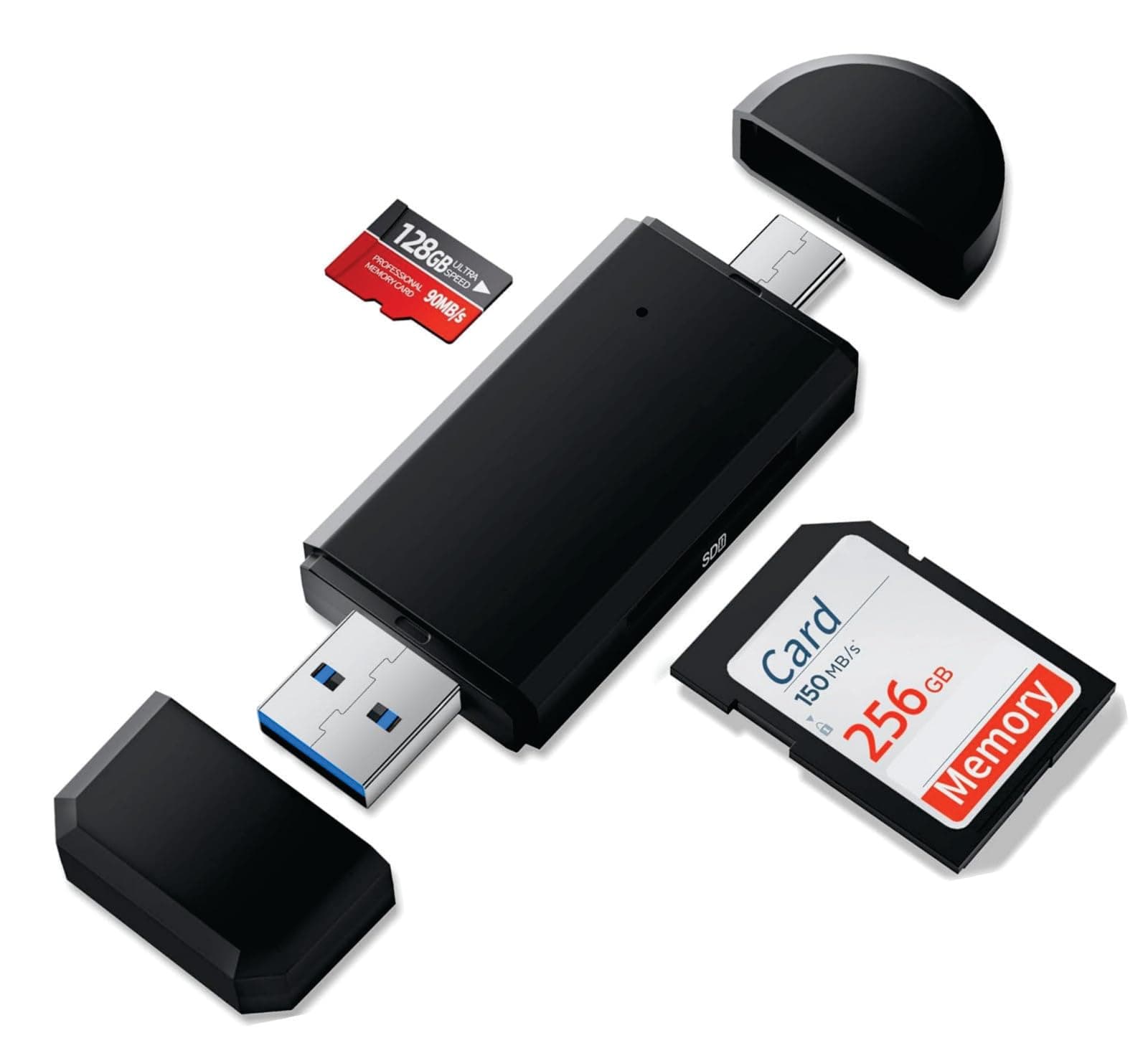 Lecteur de cartes SD et microSD USB 3.0 et USB-C