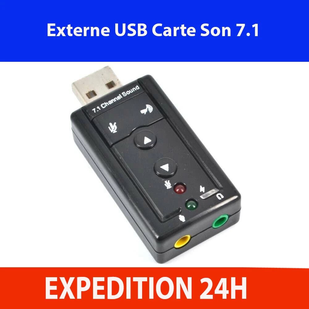 Carte son externe USB 7.1 canaux