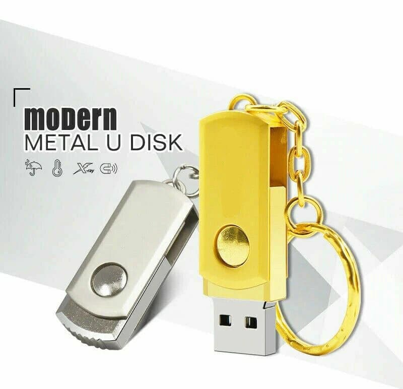 Clé USB 2.0 64 Go rotative en métal