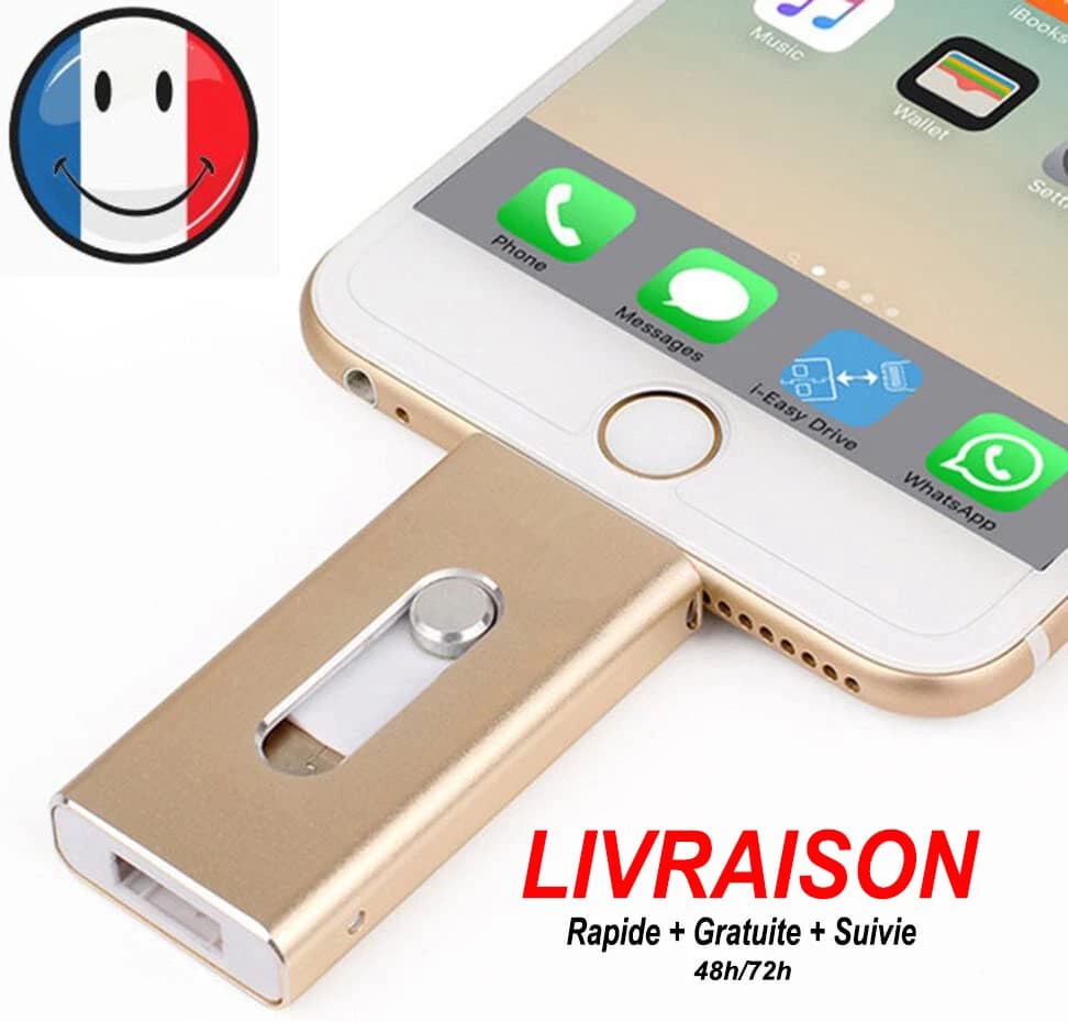 Clé USB i-Flash 3 en 1 OTG pour iPhone et Android