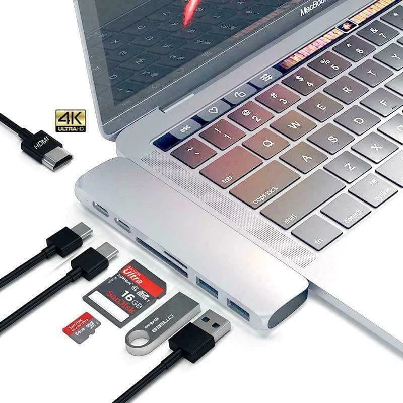 Hub USB-C double connecteur pour MacBook Pro