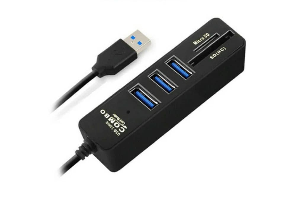 iMice Hub USB 2.0 3 ports avec lecteur de cartes SD et microSD