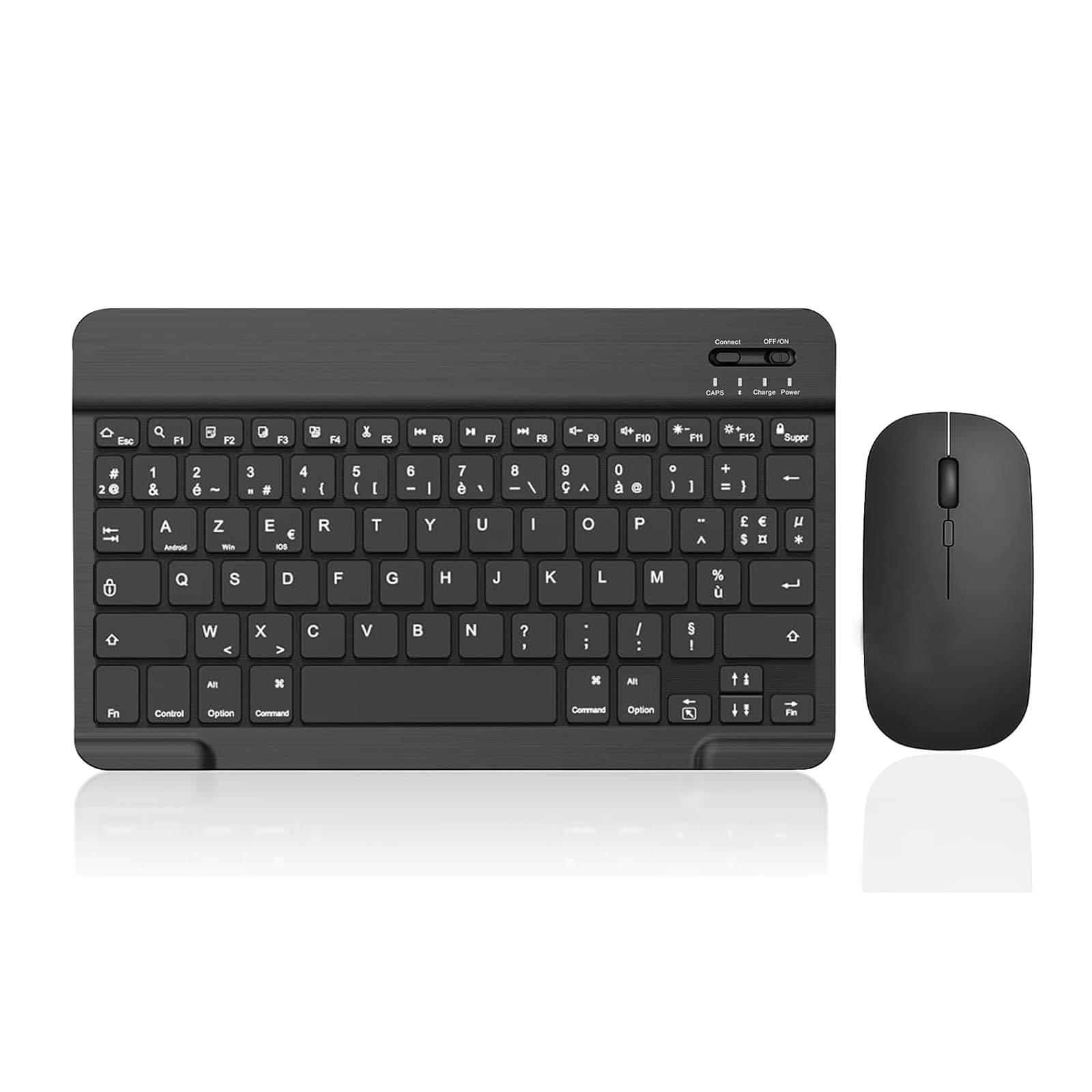 XOKUWU Bluetooth AZERTY keyboard and wireless mouse