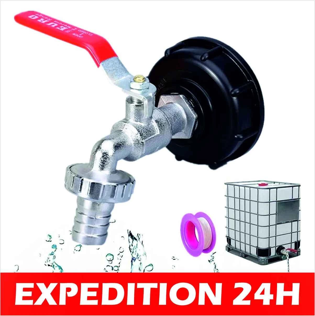 ZISONIX Robinet pour cuve IBC 1000 L filetage S60x6