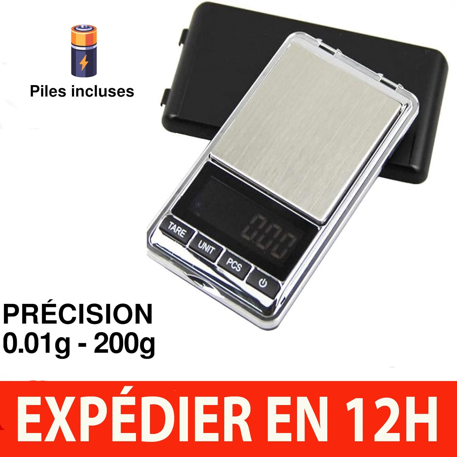 Balance de précision de poche 0,01 g à 200 g