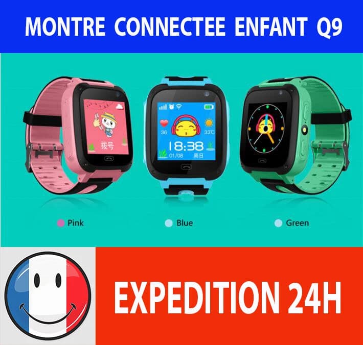 Montre connectée enfant avec bouton SOS et localisation
