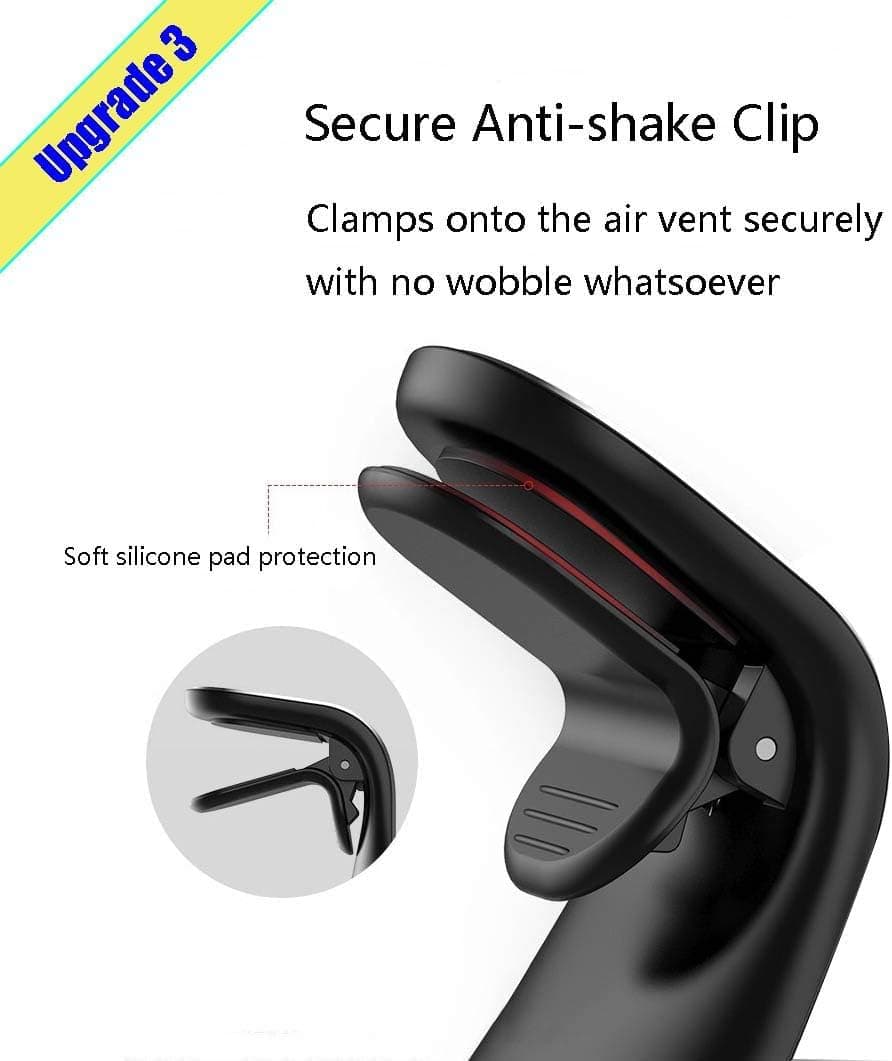 ZISONIX Support téléphone magnétique pour grille d'aération