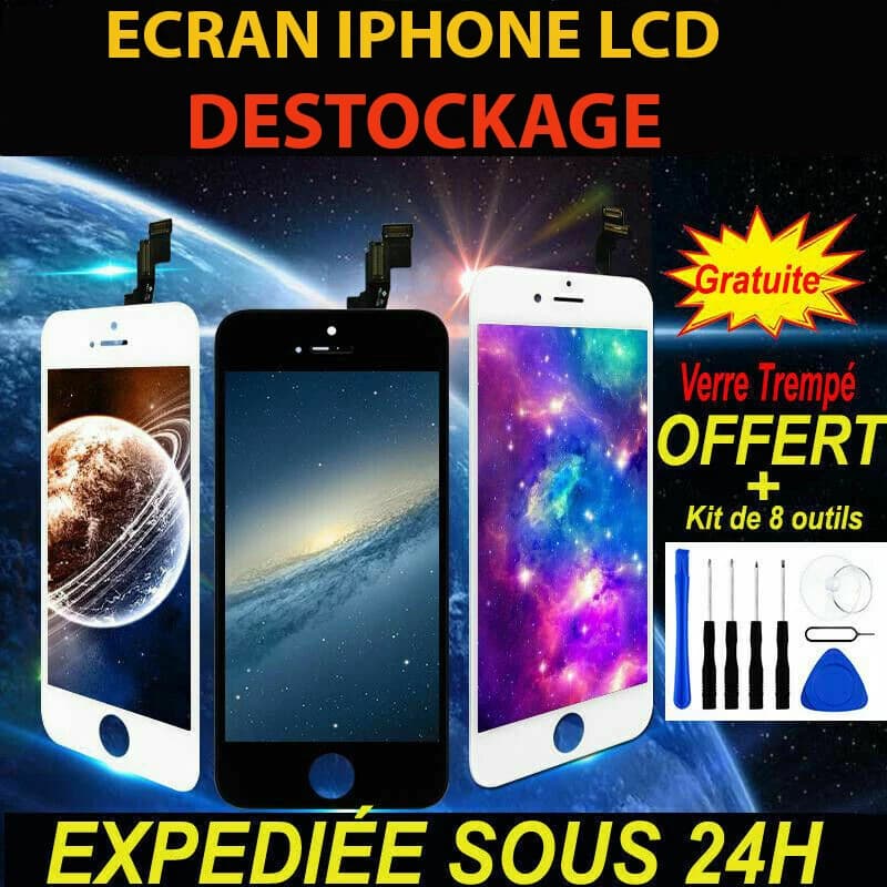 Écran LCD et vitre tactile sur châssis pour iPhone