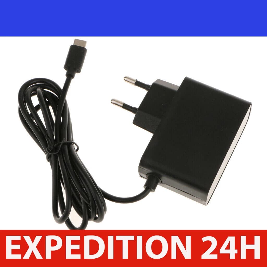 Chargeur secteur pour Nintendo Switch 5 V 2,4 A
