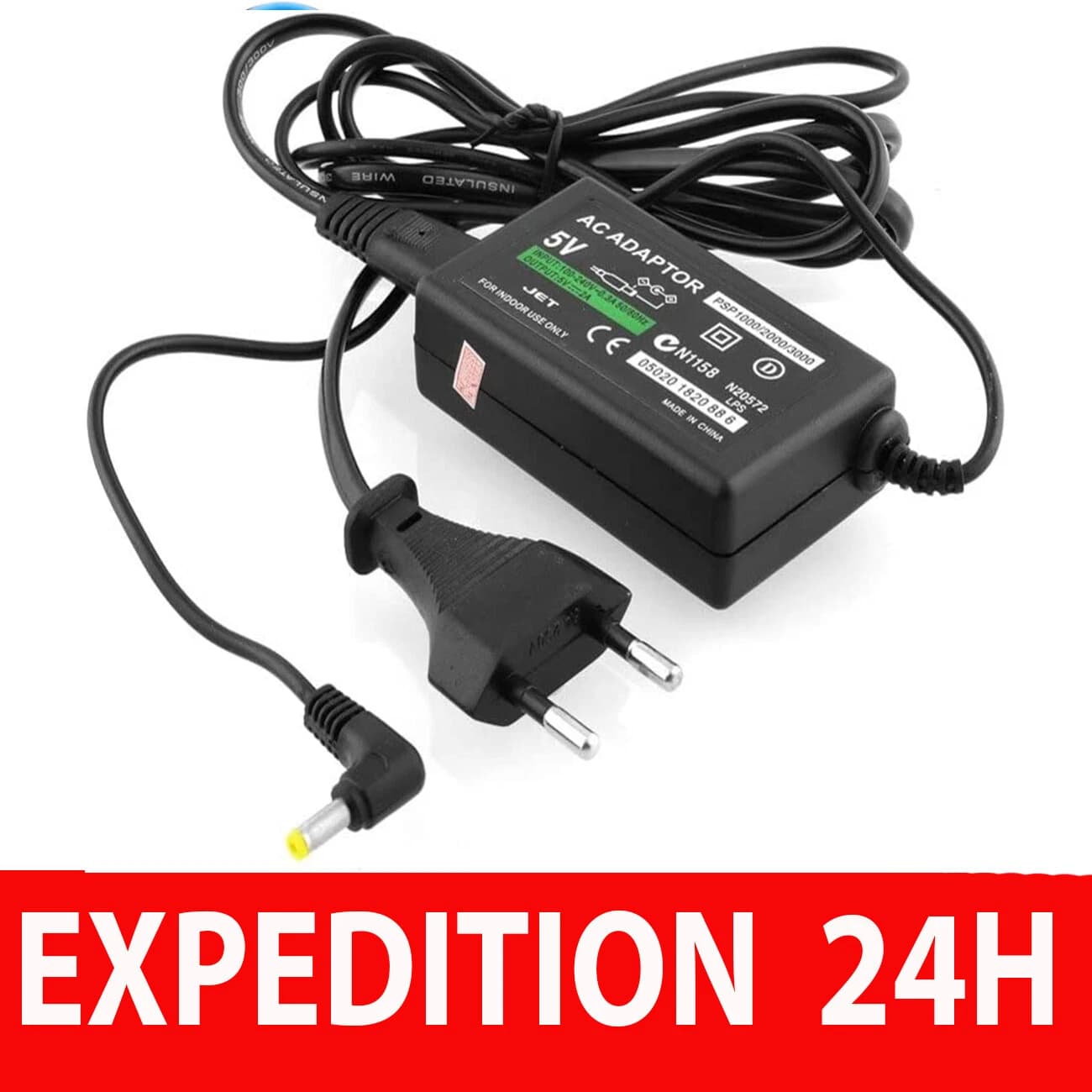 Chargeur secteur pour Sony PSP 1000, 2000 et 3000
