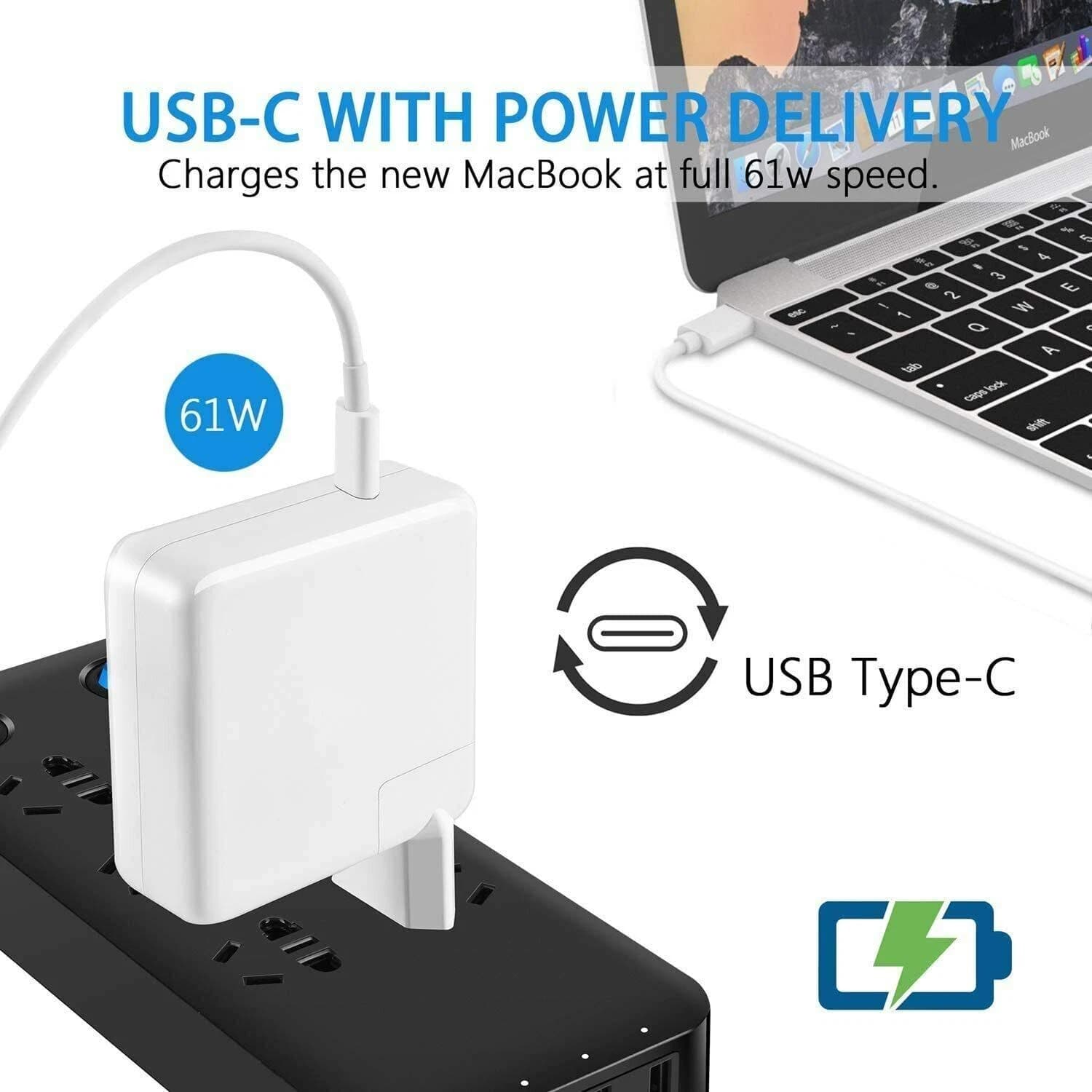 Chargeur USB-C compatible MacBook Air et MacBook Pro