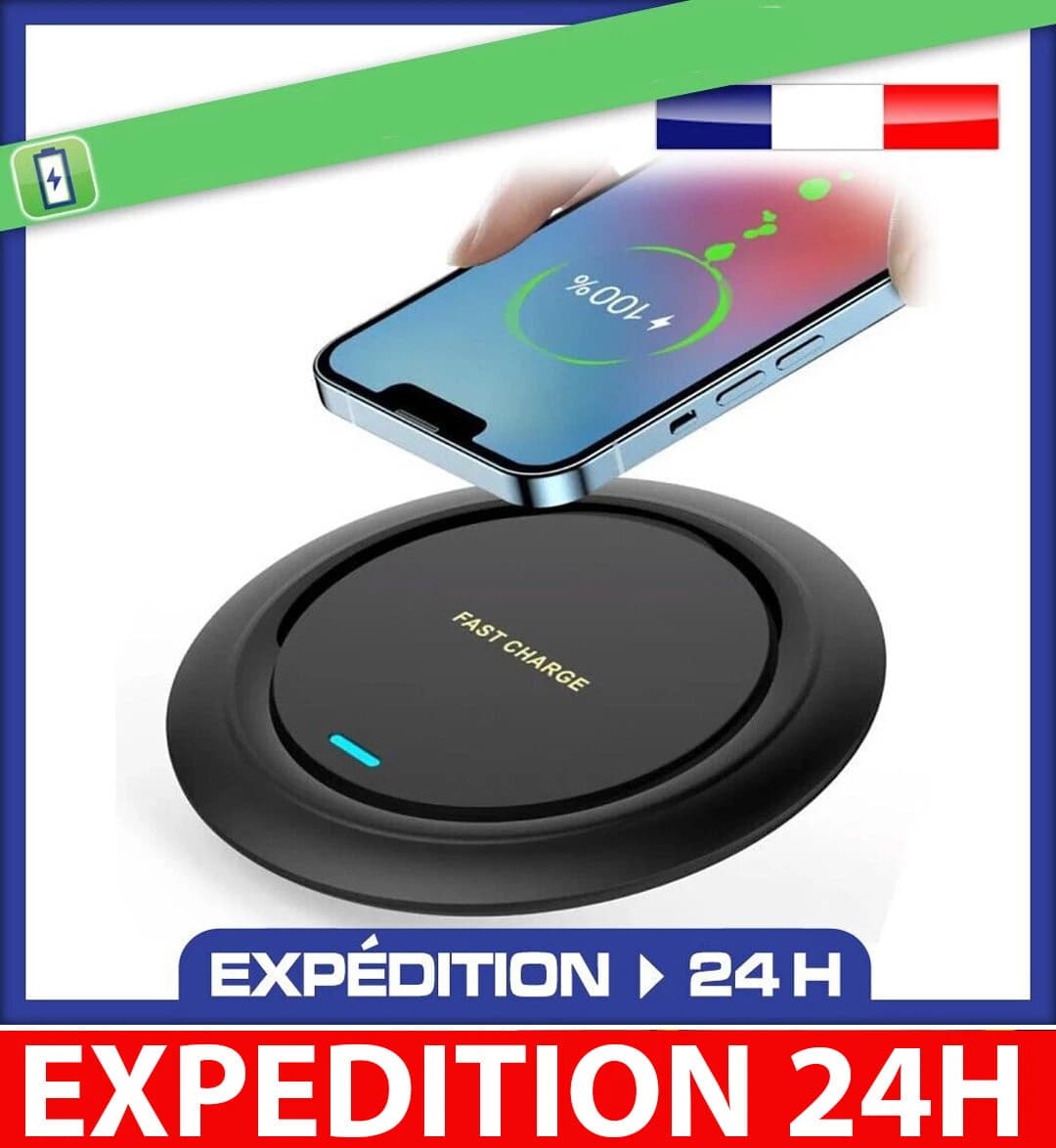 Chargeur sans fil à induction rapide 15 W
