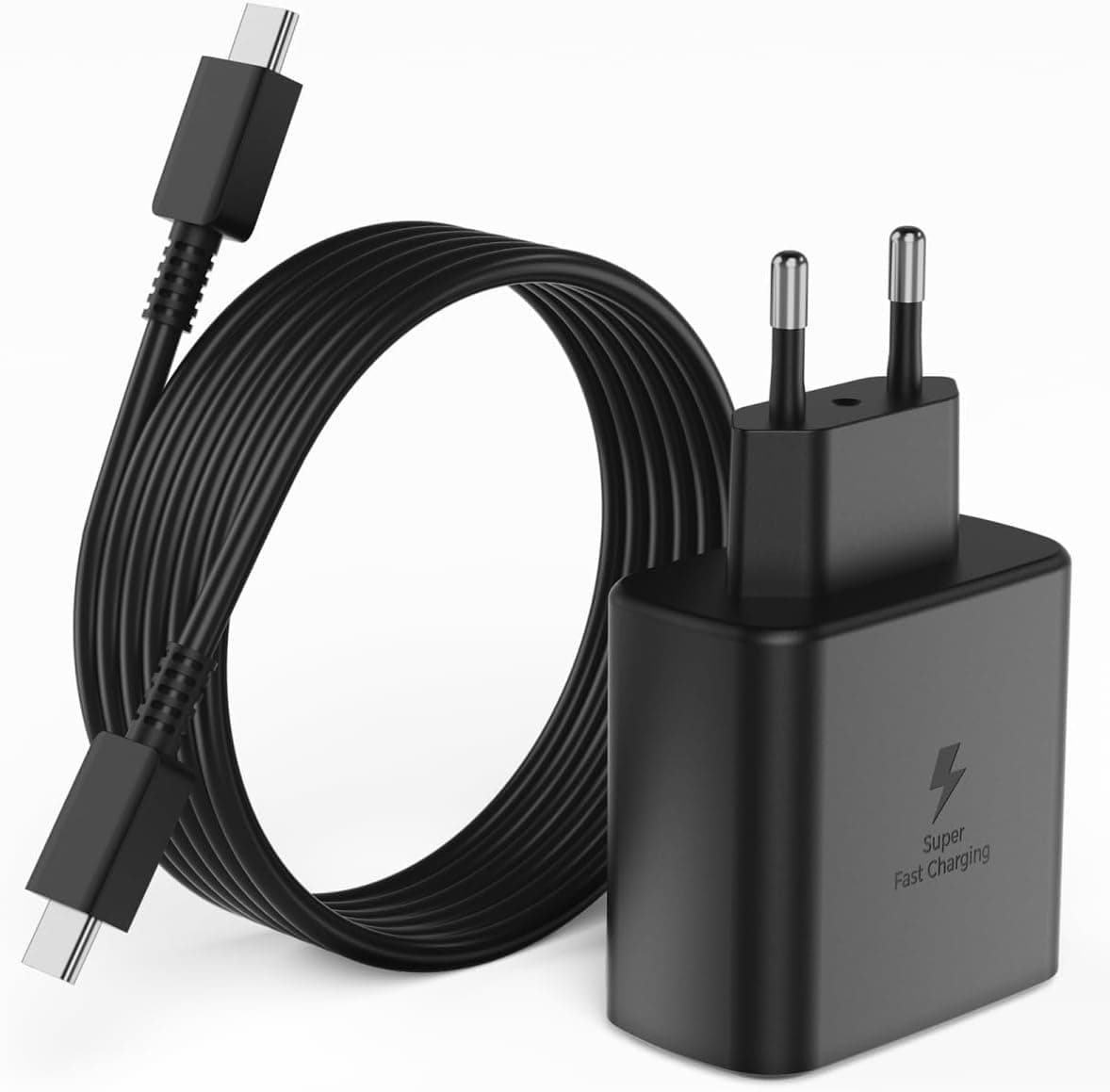 Chargeur rapide USB-C 45 W pour Samsung Galaxy avec câble