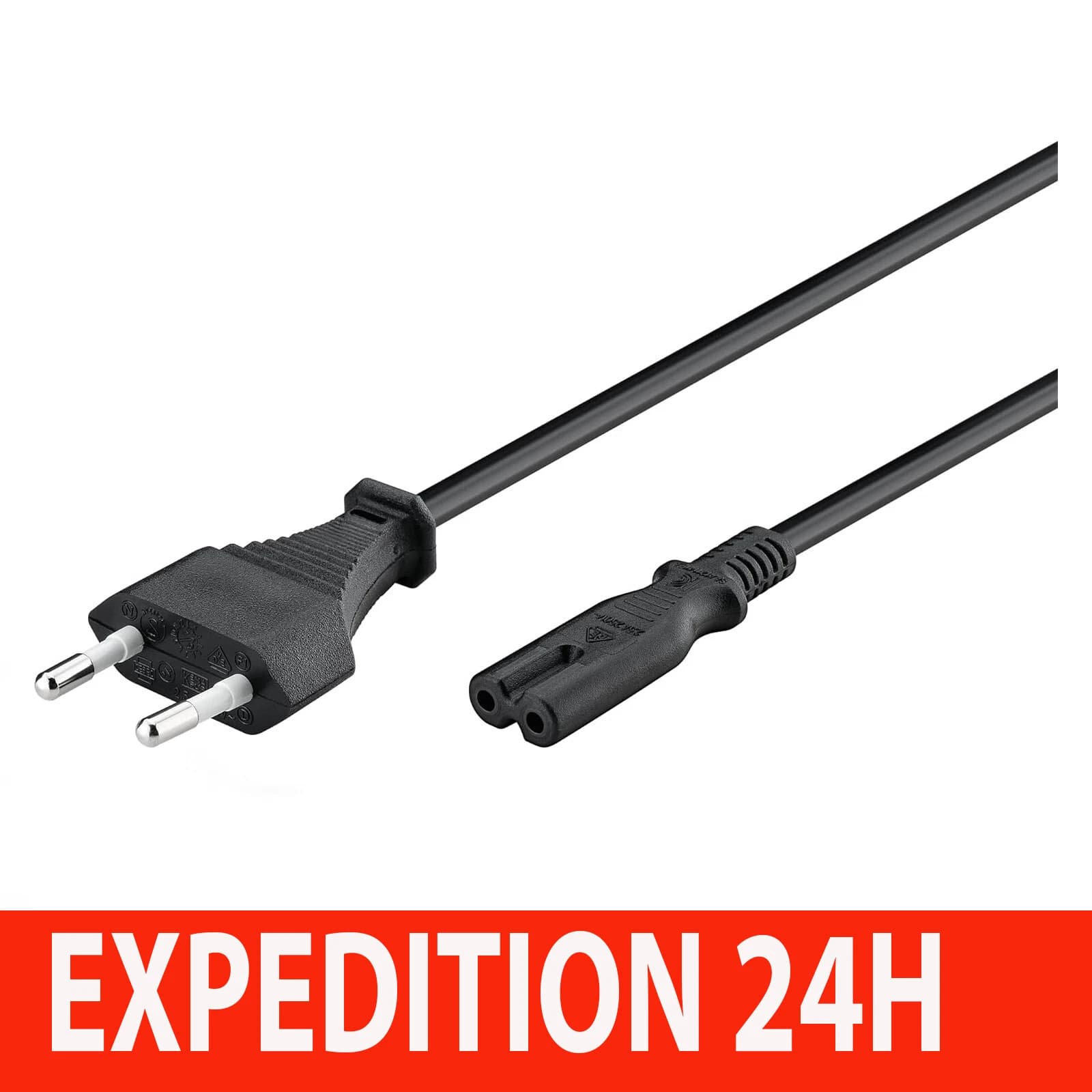 Cordon d'alimentation secteur bipolaire C7 ZISONIX