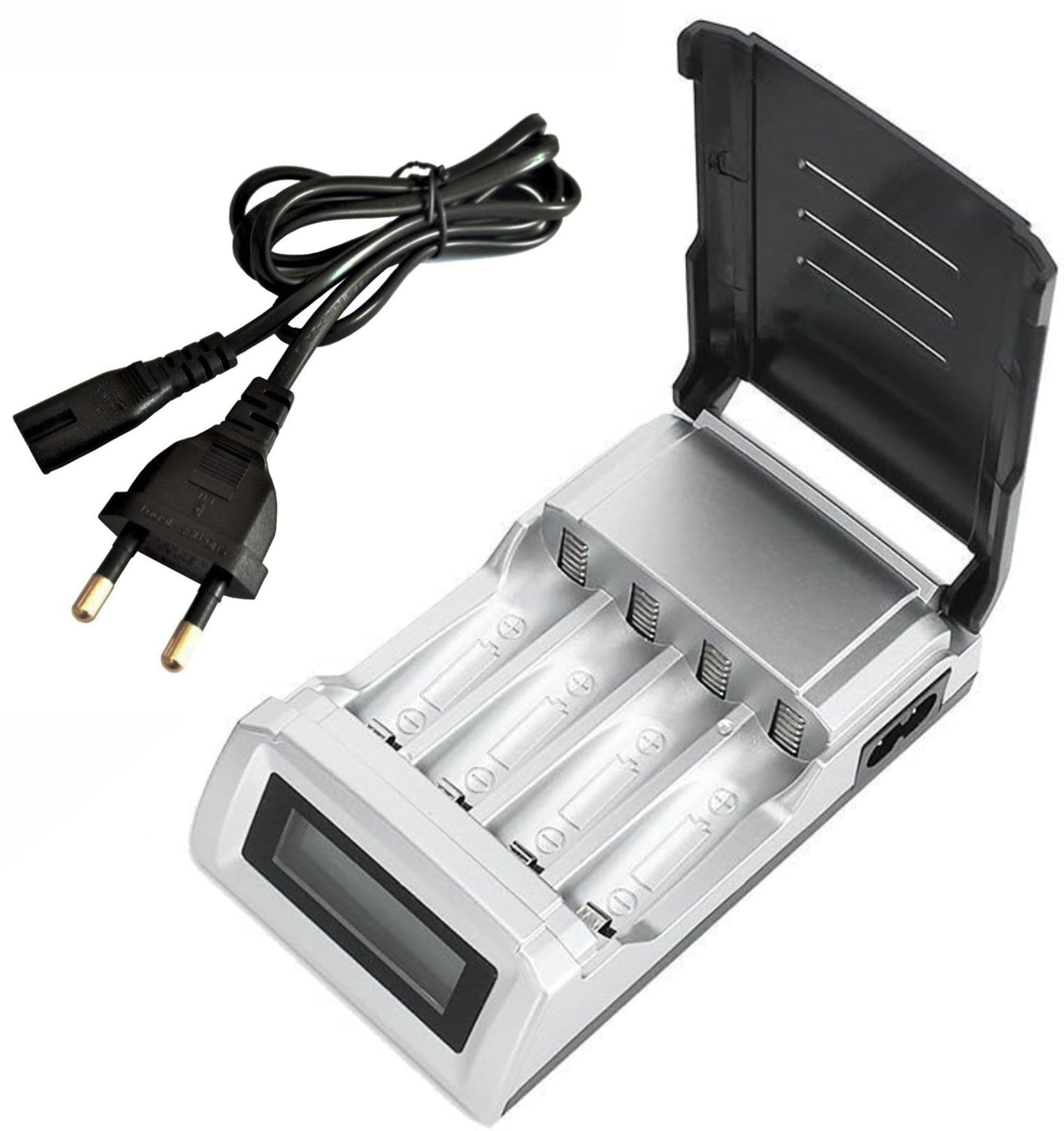 Chargeur de piles AA / AAA 4 emplacements avec écran LCD ZISONIX