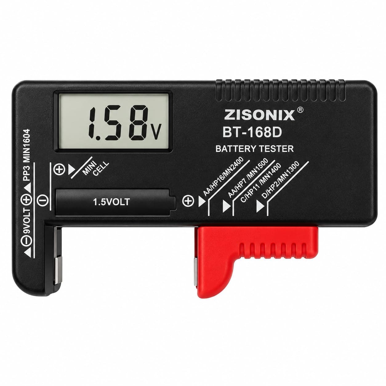 ZISONIX Testeur de piles numérique BT-168D